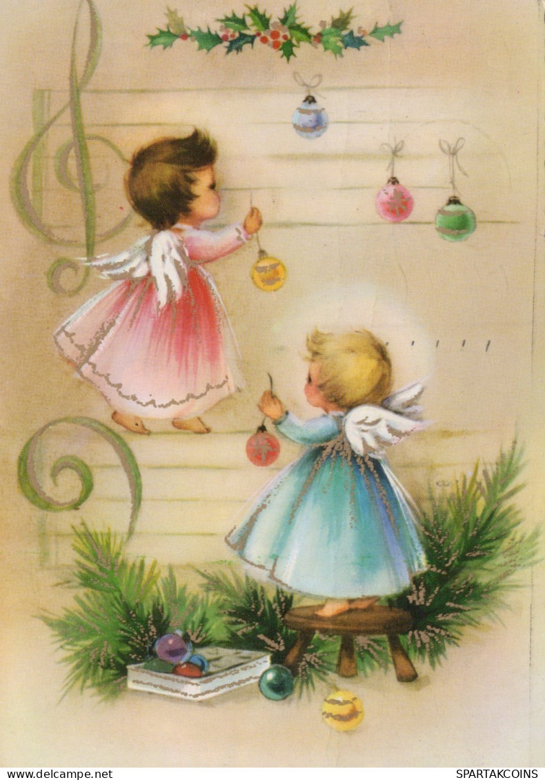 ANGEL CHRISTMAS Holidays Vintage Postcard CPSM #PAH880.GB - Engel