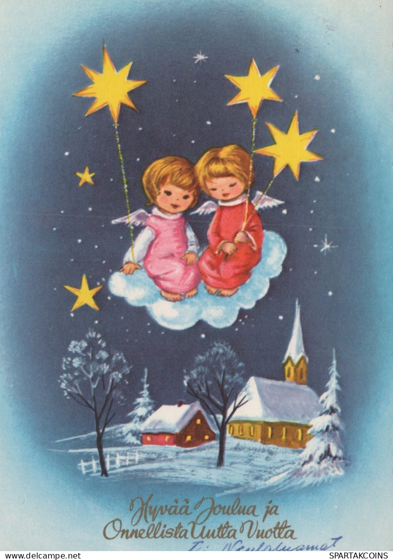 ANGEL CHRISTMAS Holidays Vintage Postcard CPSM #PAH638.GB - Engel