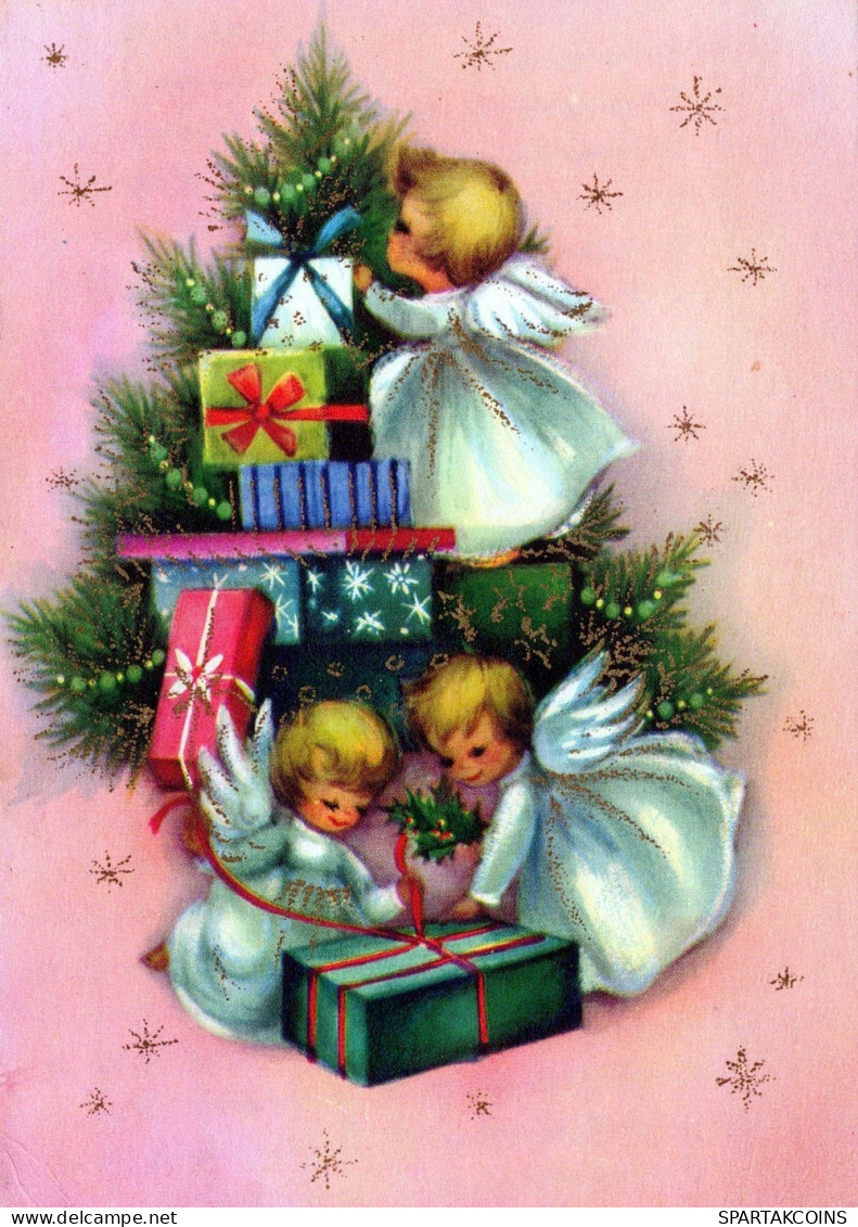 ANGEL CHRISTMAS Holidays Vintage Postcard CPSM #PAG944.GB - Engel