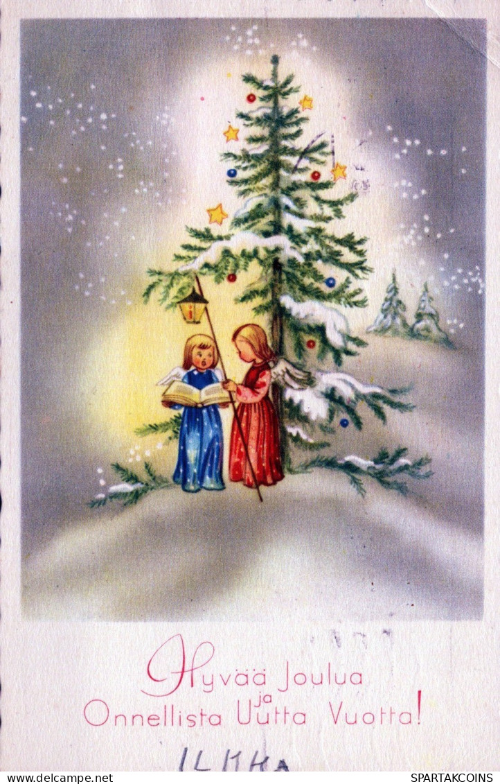 ANGEL CHRISTMAS Holidays Vintage Postcard CPSMPF #PAG756.GB - Angeles
