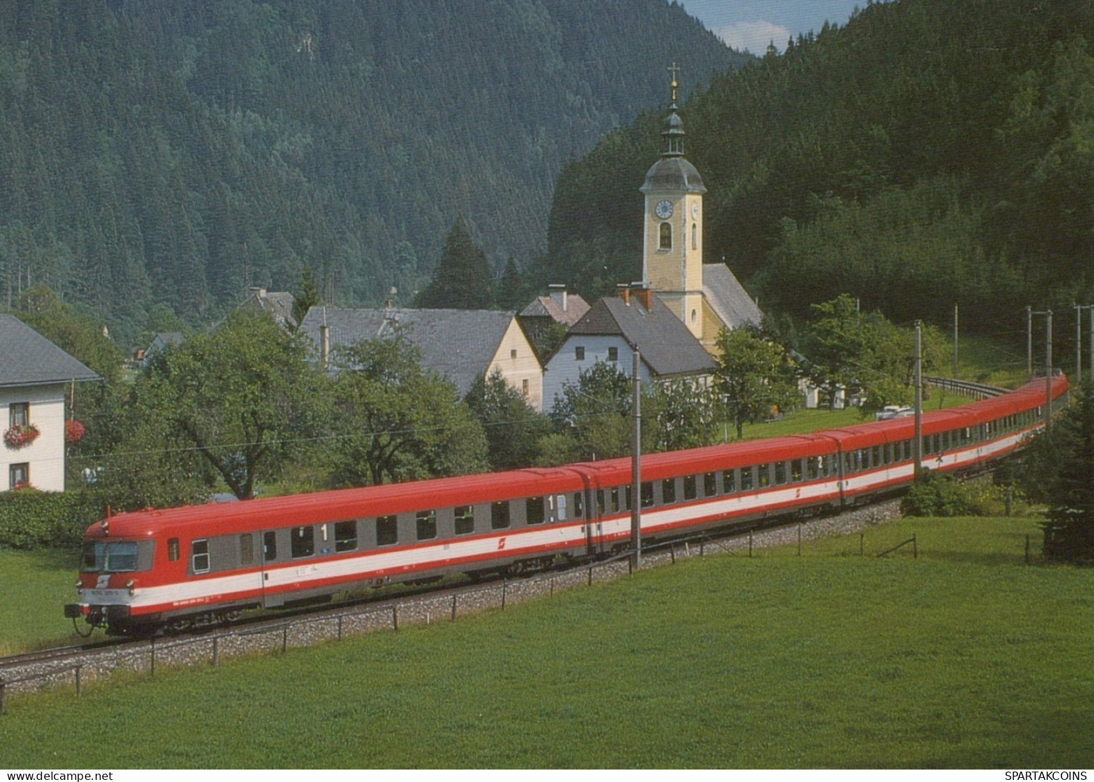 TRAIN RAILWAY Transport Vintage Postcard CPSM #PAA882.GB - Trains