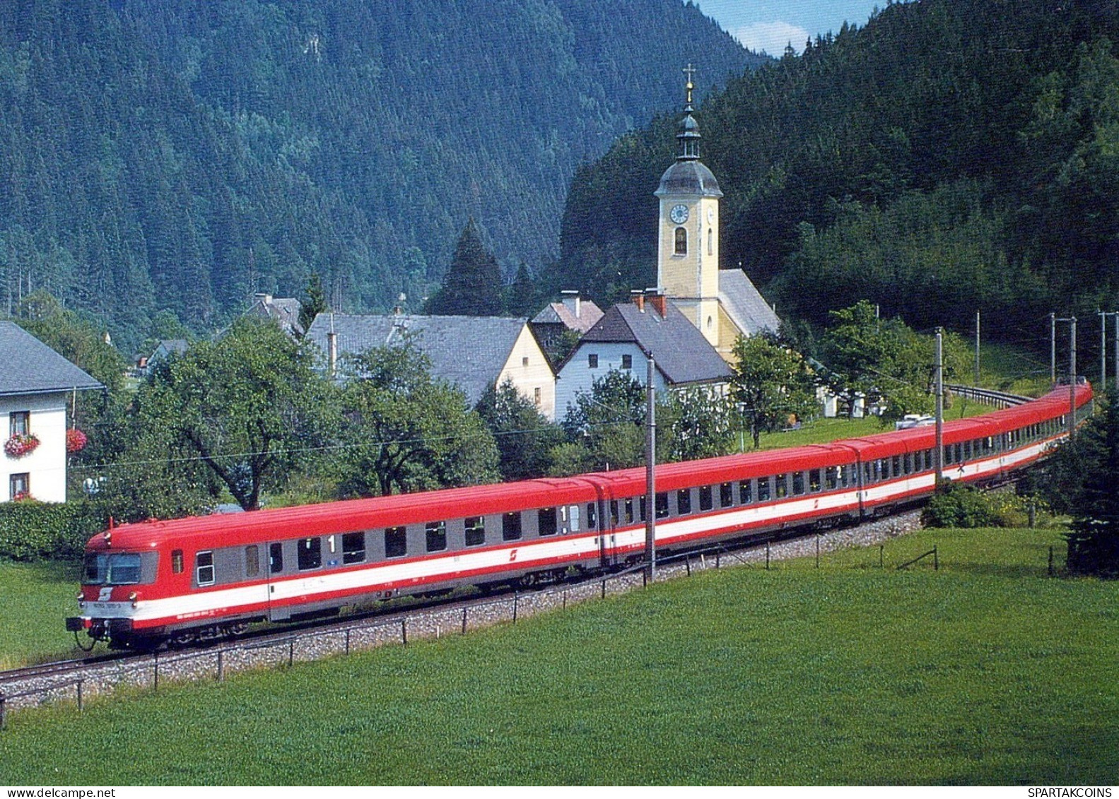 TRAIN RAILWAY Transport Vintage Postcard CPSM #PAA882.GB - Trains