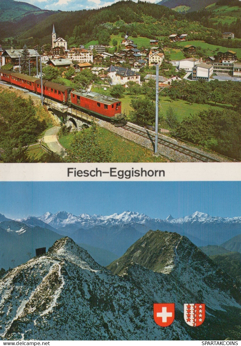 TRAIN RAILWAY Transport Vintage Postcard CPSM #PAA683.GB - Treinen