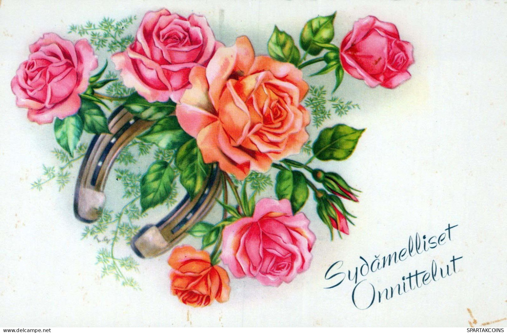 FLEURS Vintage Carte Postale CPA #PKE501.FR - Flowers