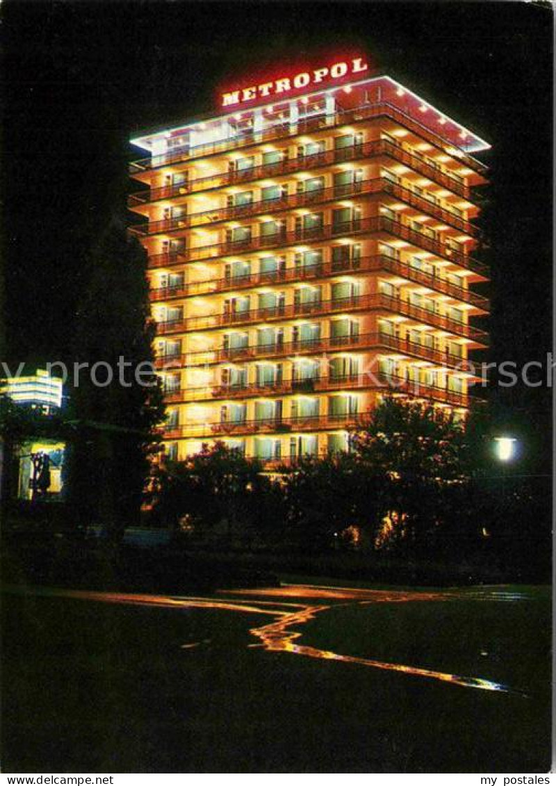 72718366 Slatni Pjassazi Hotel Metropol Nachtaufnahme Burgas - Bulgaria