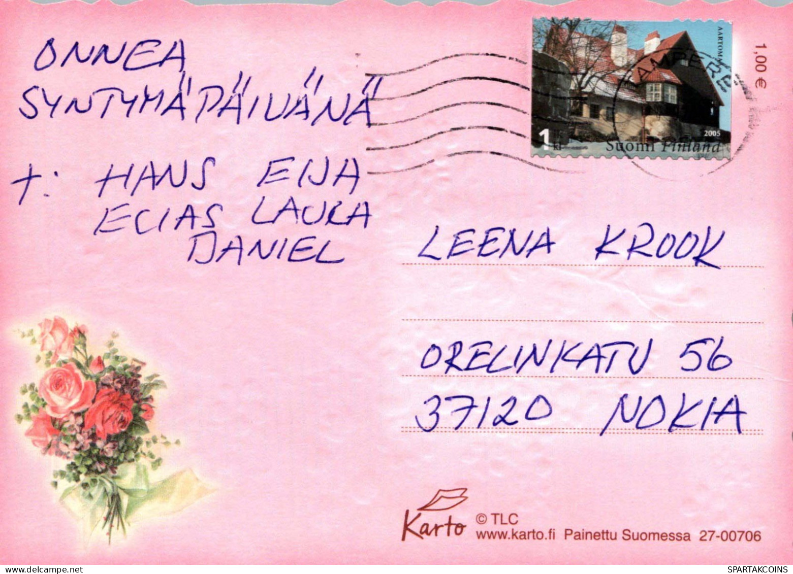 FLEURS Vintage Carte Postale CPSM #PBZ267.FR - Flowers