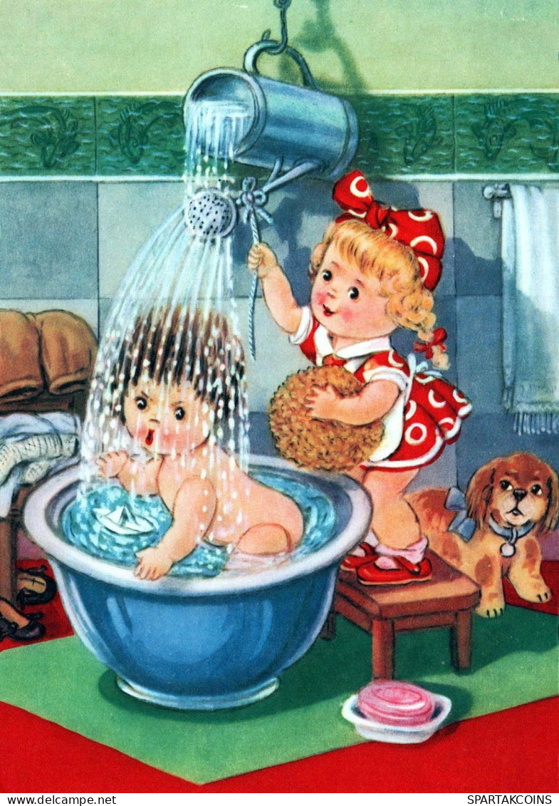 ENFANTS ENFANTS Scène S Paysages Vintage Carte Postale CPSM #PBU608.FR - Szenen & Landschaften