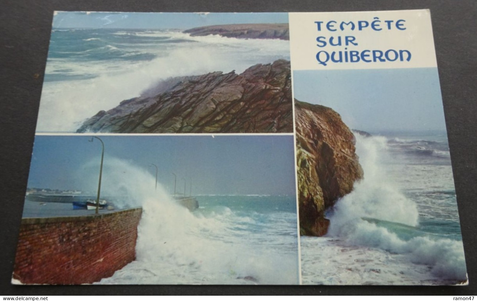 Quiberon - Tempête Sur La Côte Sauvage Et Sur La Digue - Editions D'Art JOS, Le Doaré, Châteaulin - Quiberon