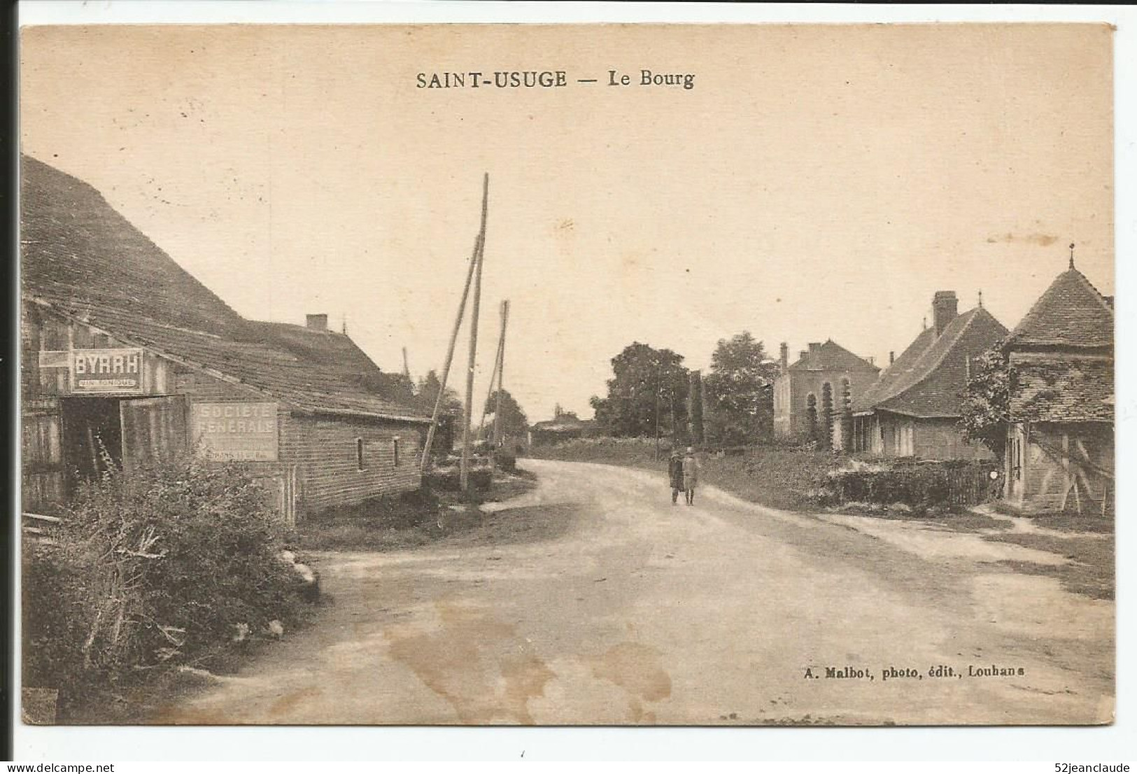 Saint Usuge Le Bourg Rare      1920-30    N° - Altri & Non Classificati