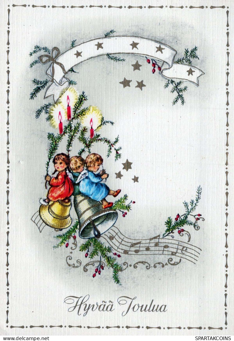 ANGE Noël Vintage Carte Postale CPSM #PBP360.FR - Anges