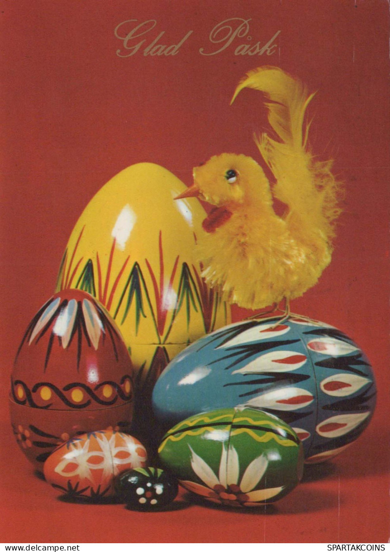 PÂQUES POULET ŒUF Vintage Carte Postale CPSM #PBP114.FR - Easter