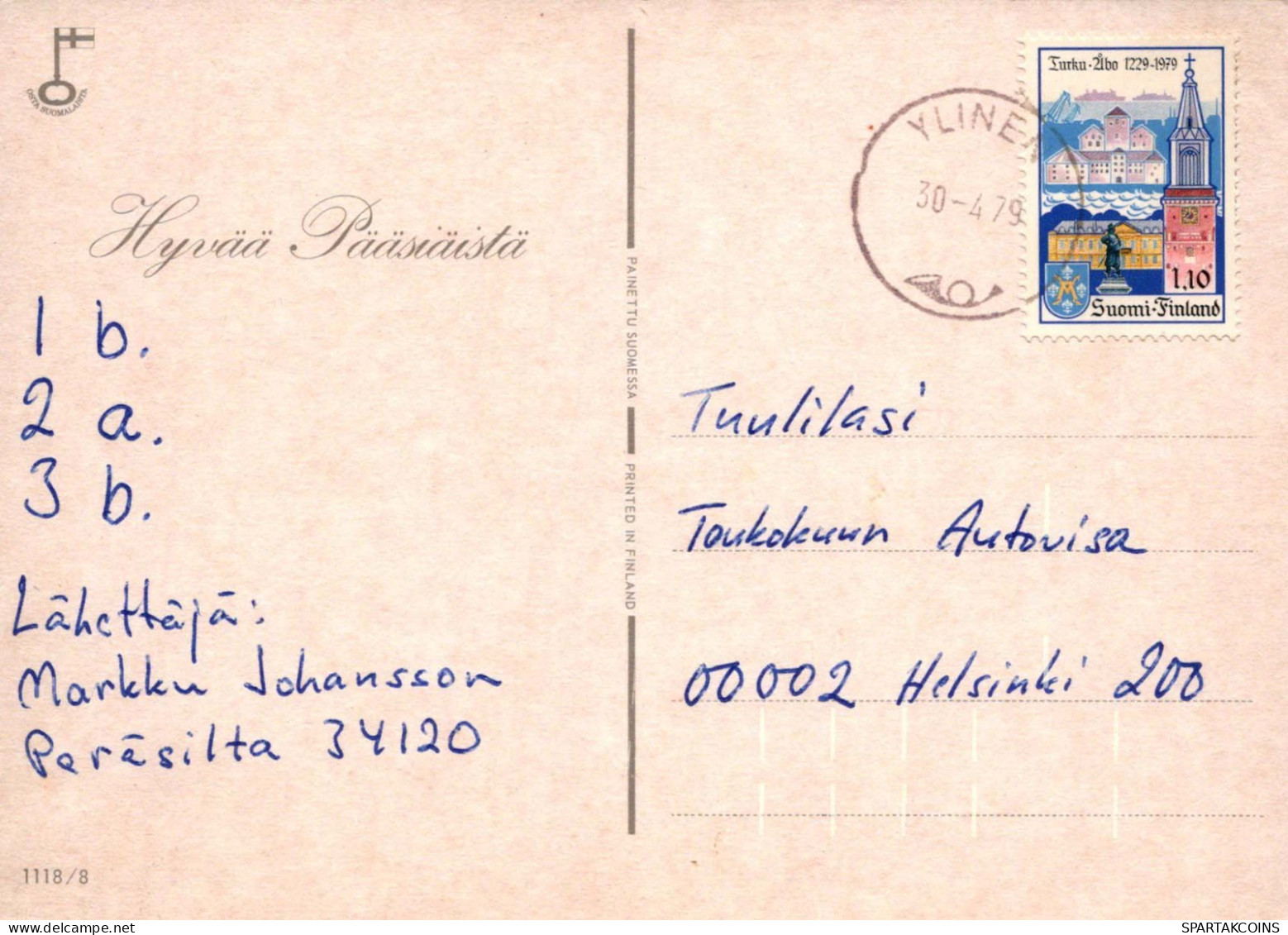 PÂQUES POULET ŒUF Vintage Carte Postale CPSM #PBO798.FR - Easter