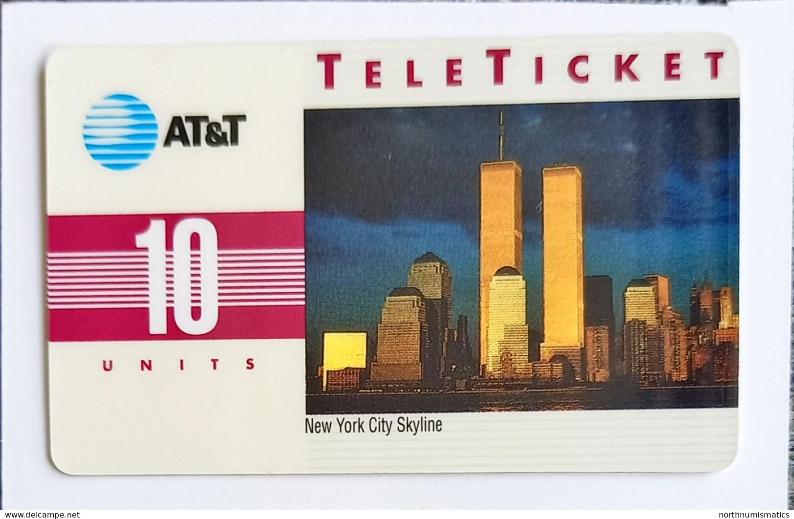 USA  AT&T TeleTicket 10 Units New York City Skyline Sample Phonecard - Collections