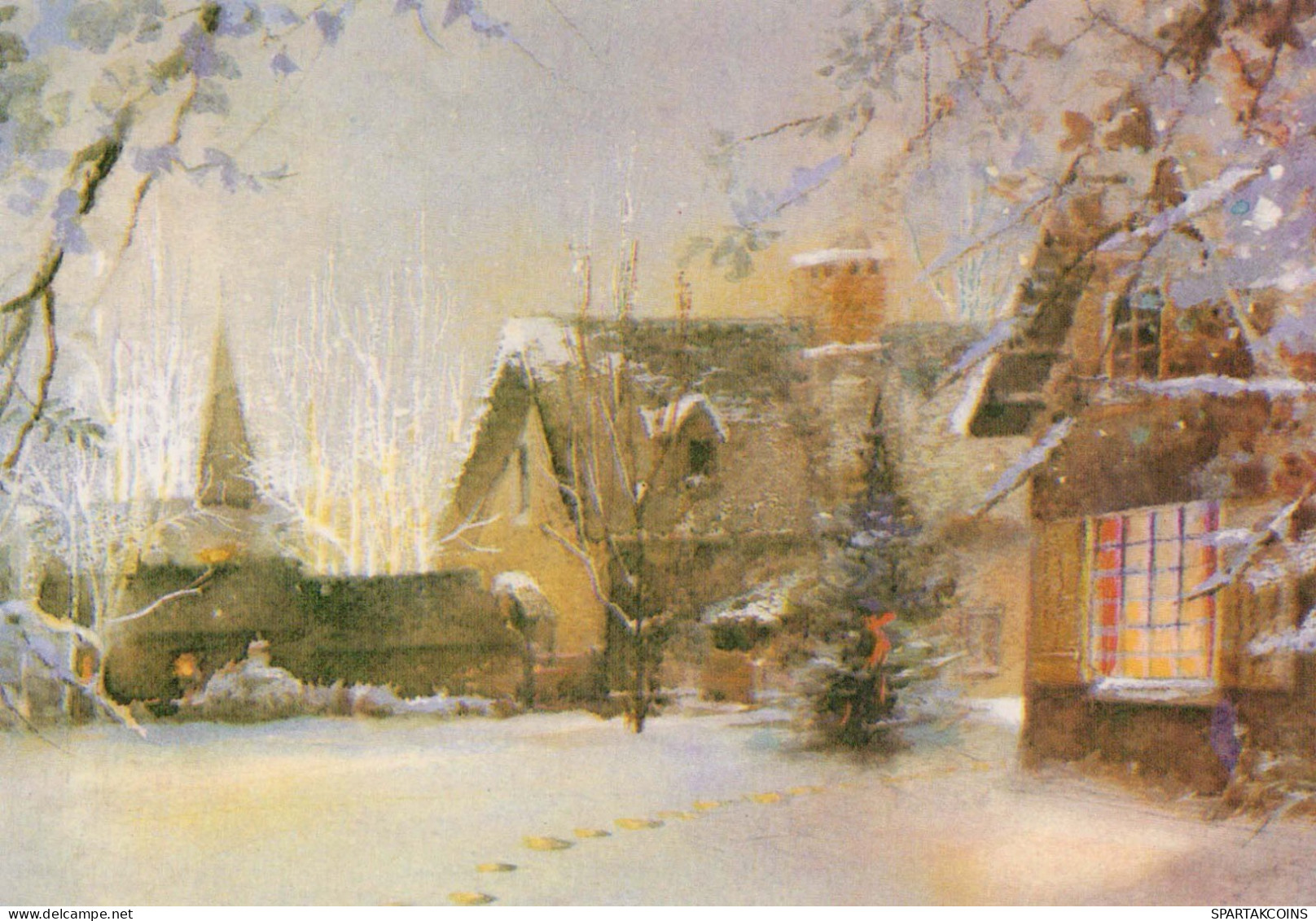 Buon Anno Natale Vintage Cartolina CPSM #PAV762.IT - Nouvel An