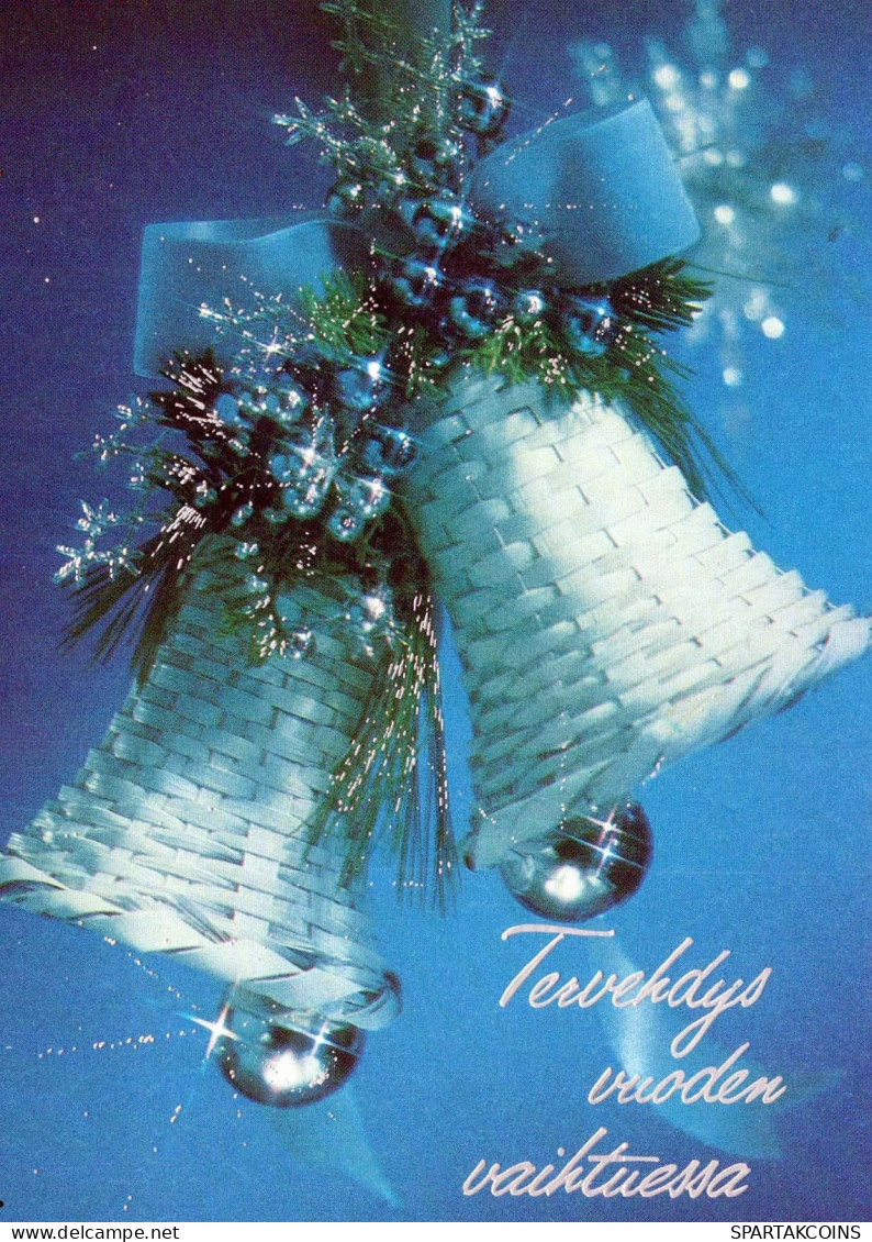 Buon Anno Natale BELL Vintage Cartolina CPSM #PAT456.IT - Neujahr