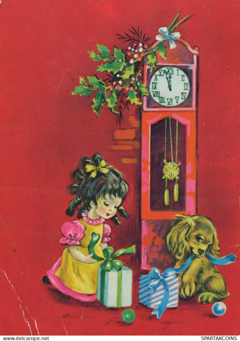 Buon Anno Natale BAMBINO Vintage Cartolina CPSM #PAS835.IT - Neujahr