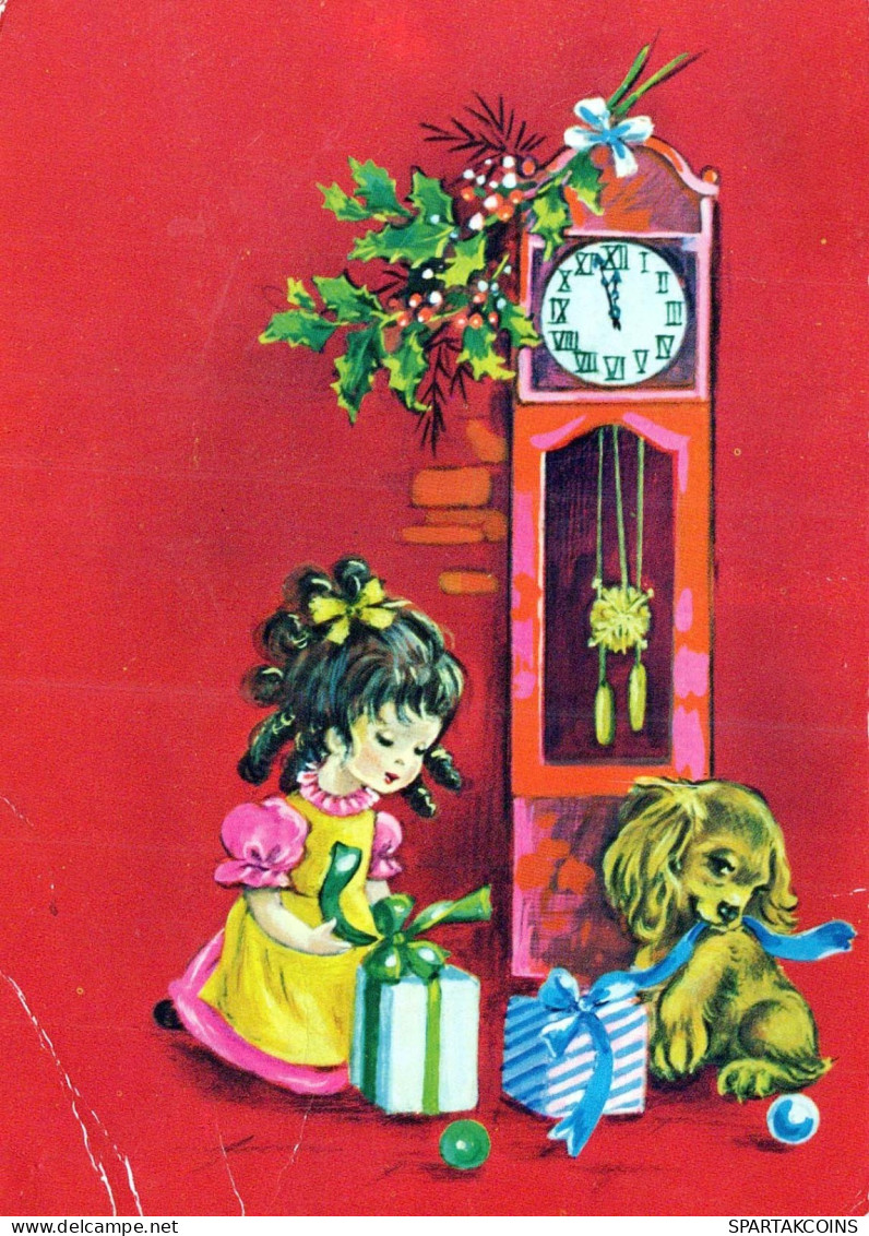 Buon Anno Natale BAMBINO Vintage Cartolina CPSM #PAS835.IT - Neujahr