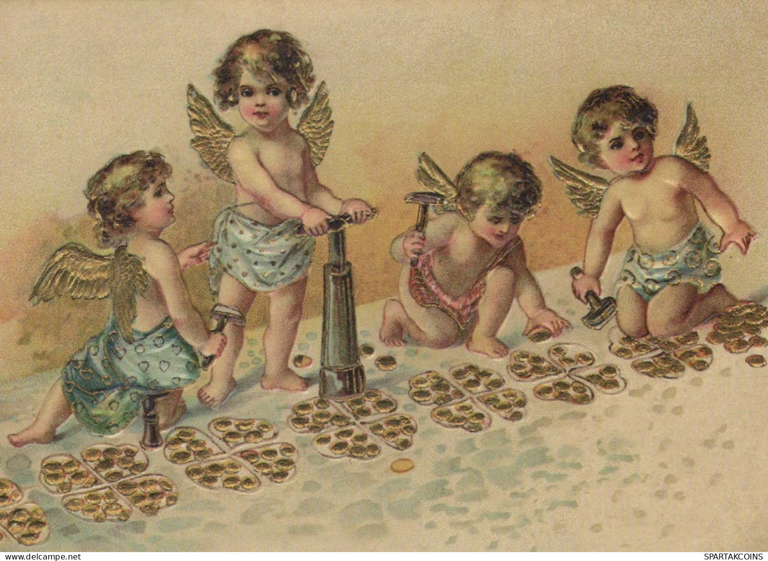 ANGELO Buon Anno Natale Vintage Cartolina CPSM #PAS772.IT - Anges