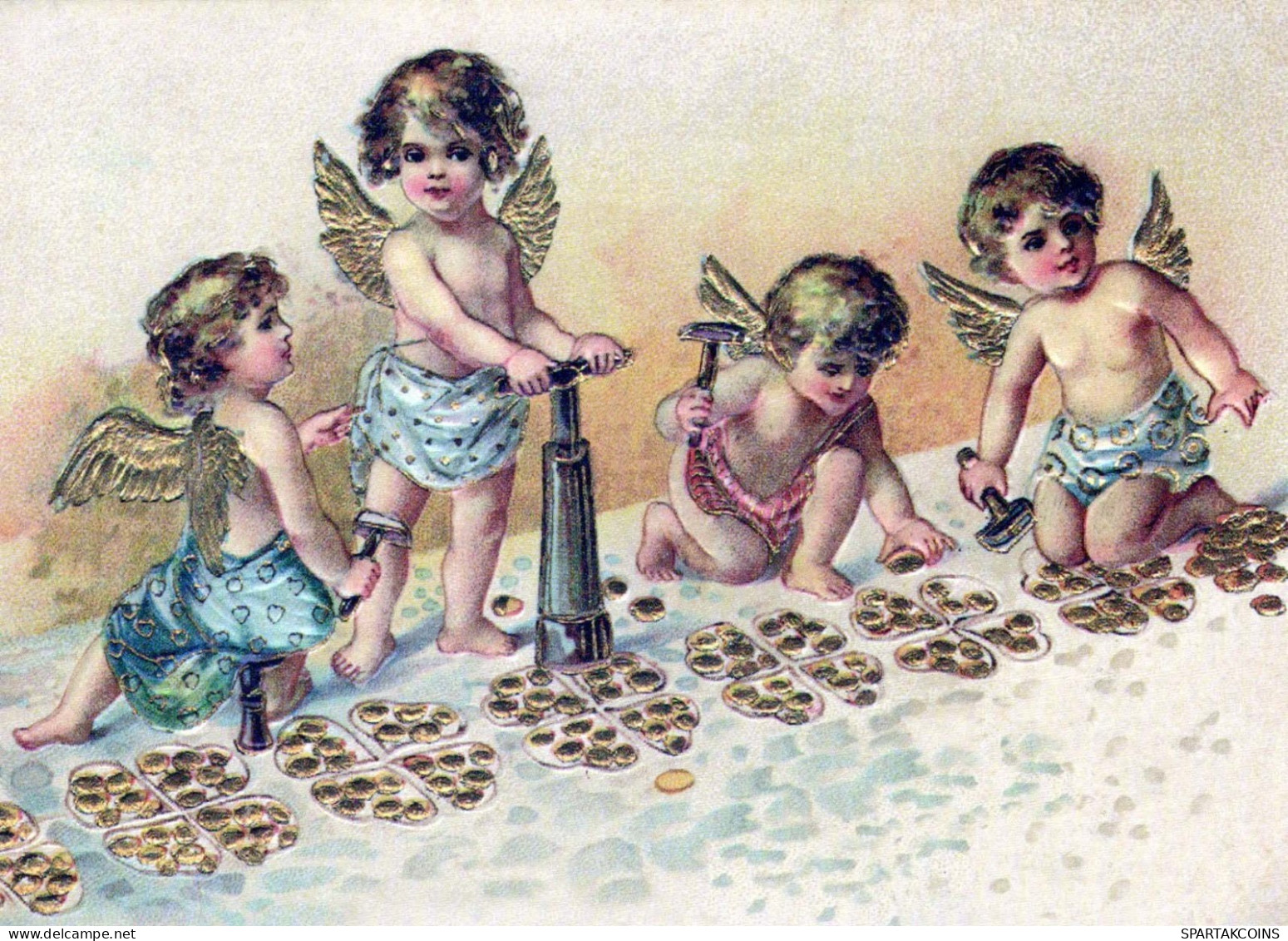 ANGELO Buon Anno Natale Vintage Cartolina CPSM #PAS772.IT - Anges