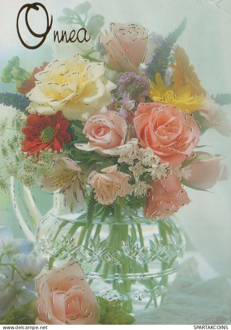 FIORI Vintage Cartolina CPSM #PAS585.IT - Flowers