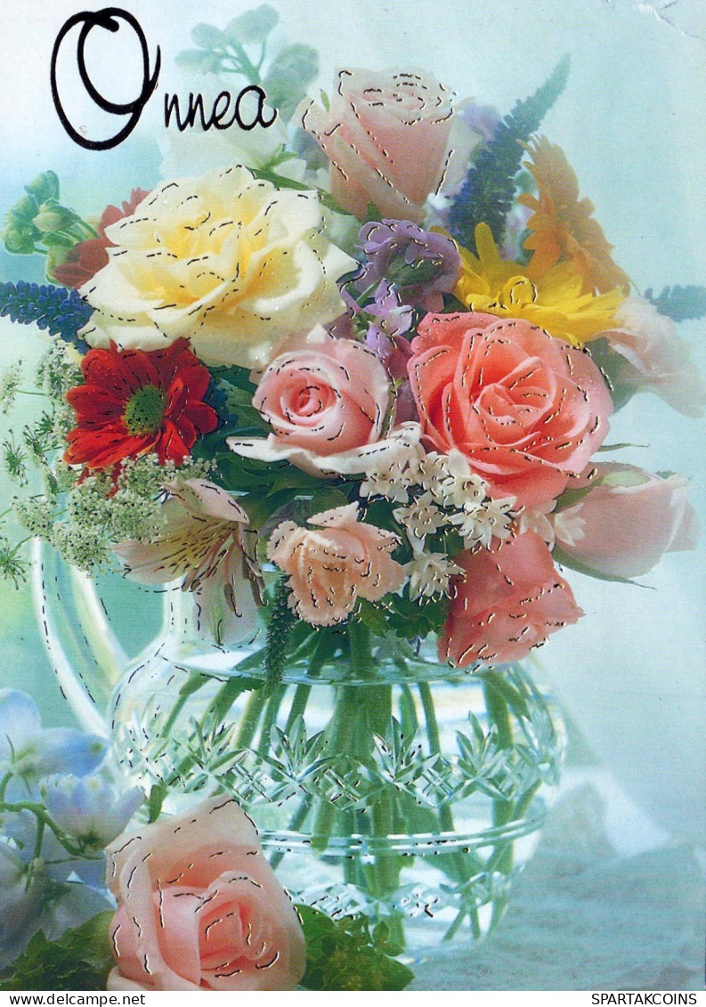 FIORI Vintage Cartolina CPSM #PAS585.IT - Flowers