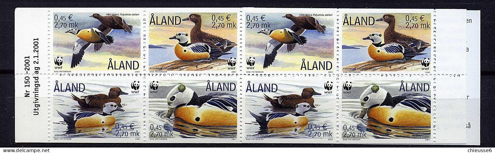 Aland ** Carnet C183 - Canard Eider De Steller - Aland