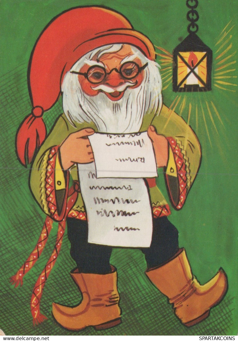 BABBO NATALE Natale Vintage Cartolina CPSM #PAK780.IT - Santa Claus