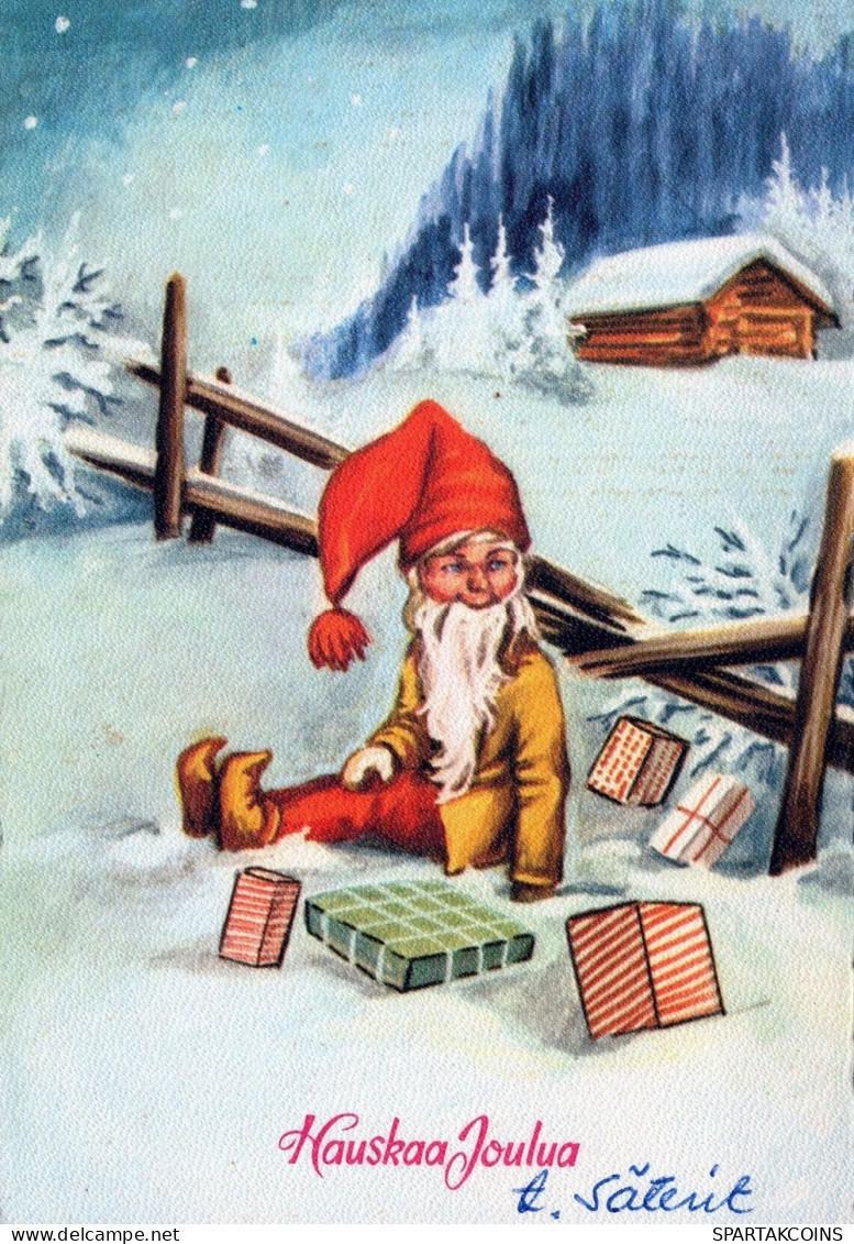 BABBO NATALE Natale Vintage Cartolina CPSM #PAK449.IT - Santa Claus