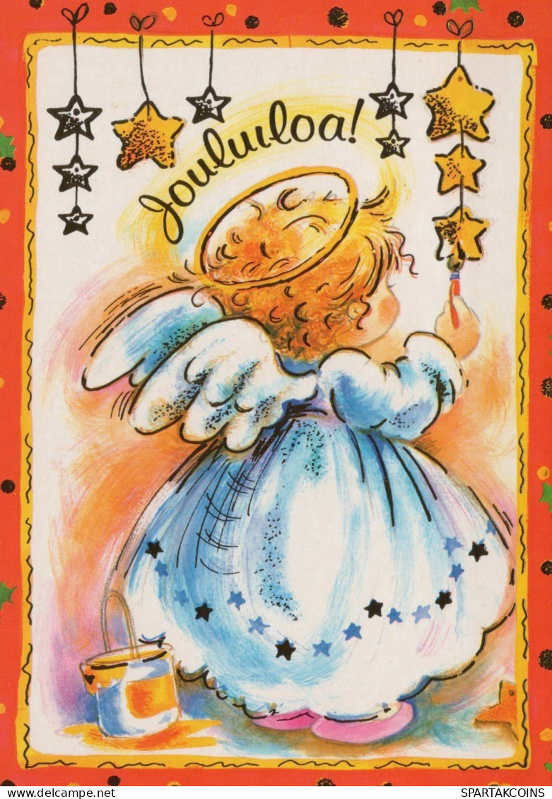 ANGELO Buon Anno Natale Vintage Cartolina CPSM #PAJ339.IT - Engel