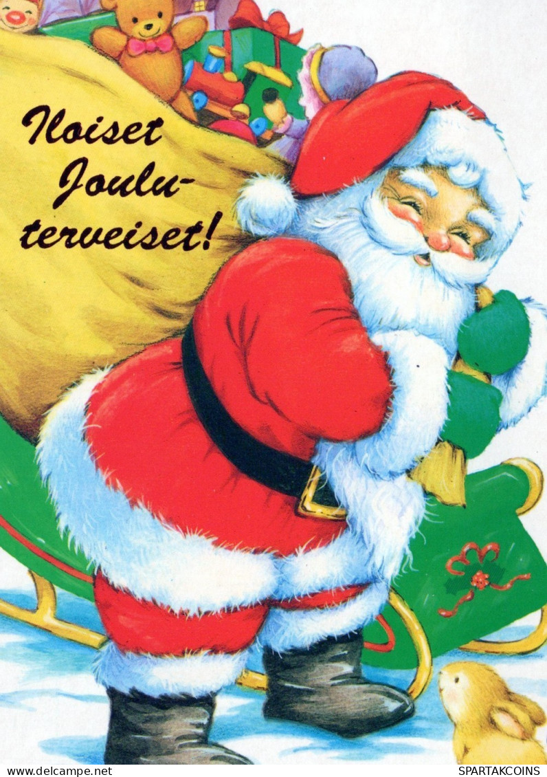 BABBO NATALE Natale Vintage Cartolina CPSM #PAJ535.IT - Santa Claus