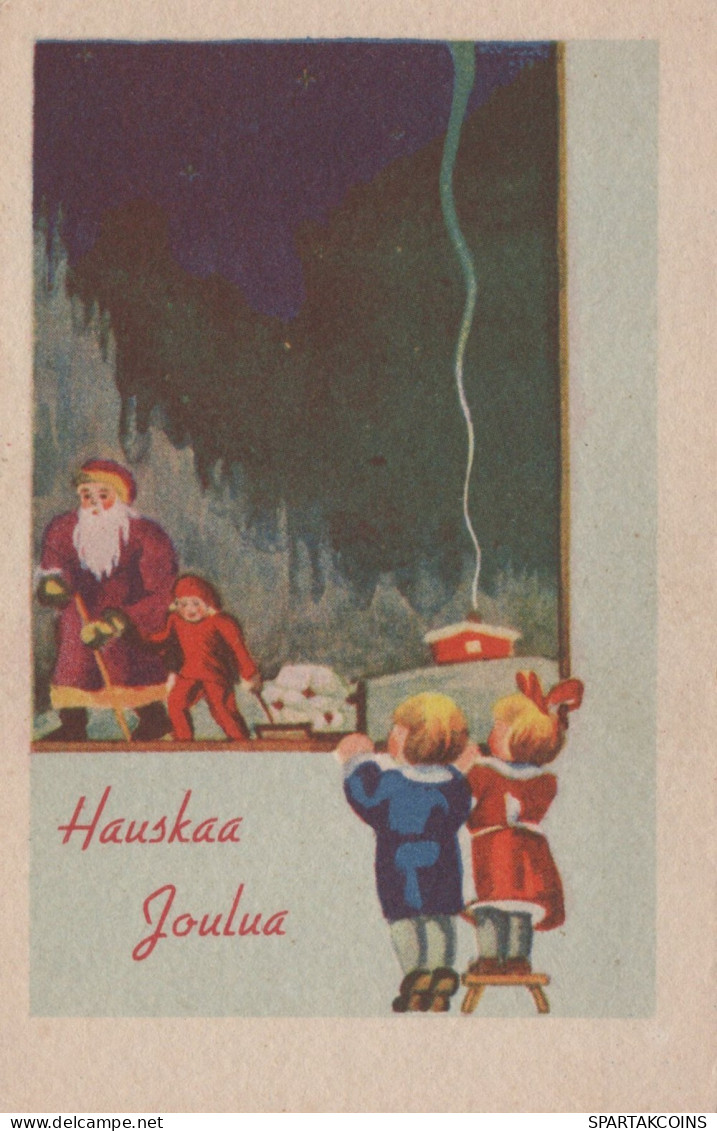 BABBO NATALE Natale Vintage Cartolina CPSMPF #PAJ468.IT - Santa Claus