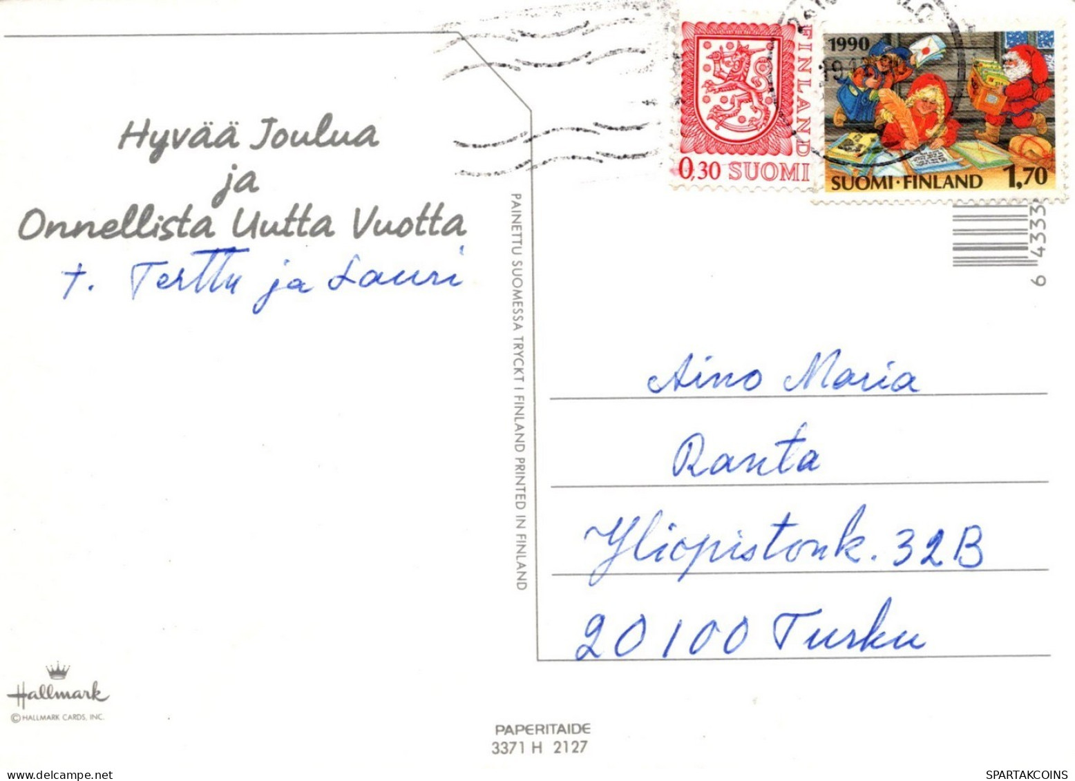 ANGELO Buon Anno Natale Vintage Cartolina CPSM #PAH763.IT - Angeles