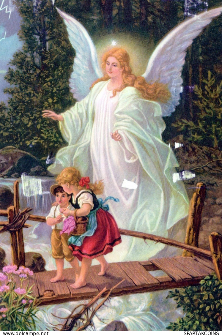 ANGELO Buon Anno Natale Vintage Cartolina CPSM #PAJ145.IT - Engel