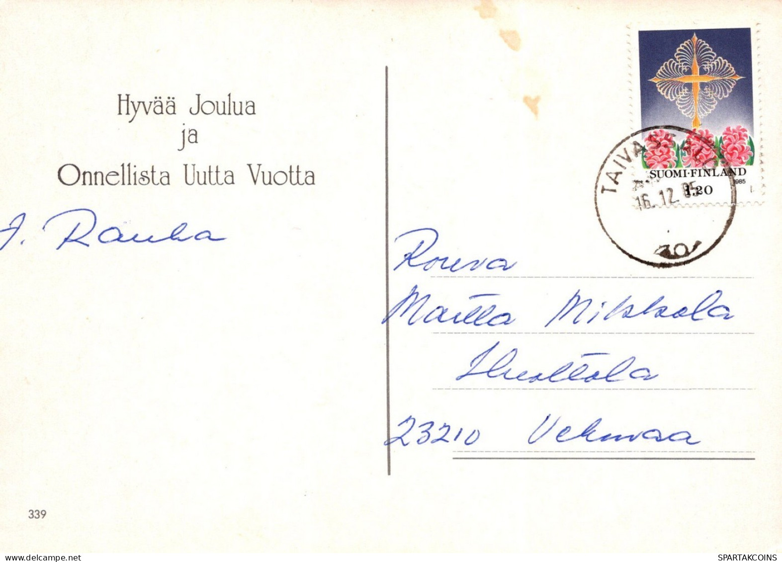 ANGELO Buon Anno Natale Vintage Cartolina CPSM #PAH953.IT - Engel