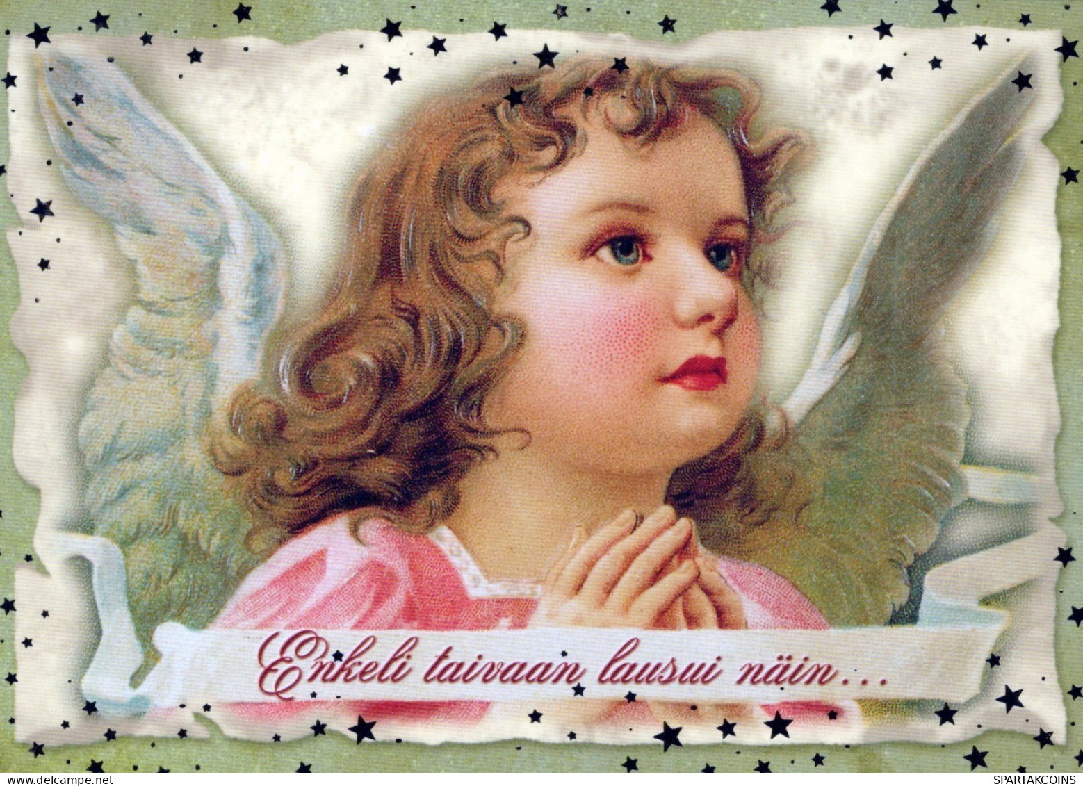 ANGELO Buon Anno Natale Vintage Cartolina CPSM #PAH071.IT - Angeles
