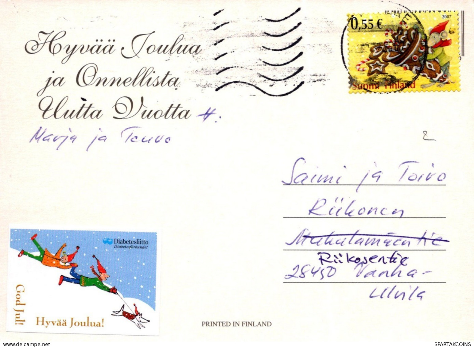 ANGELO Buon Anno Natale Vintage Cartolina CPSM #PAH582.IT - Engel