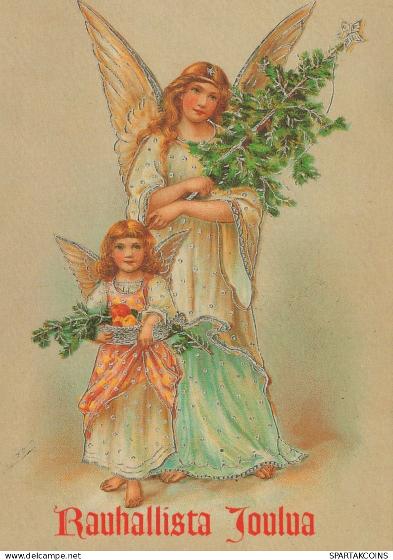 ANGELO Buon Anno Natale Vintage Cartolina CPSM #PAH460.IT - Angeles