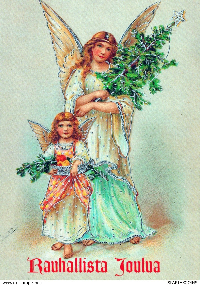 ANGELO Buon Anno Natale Vintage Cartolina CPSM #PAH460.IT - Angeles
