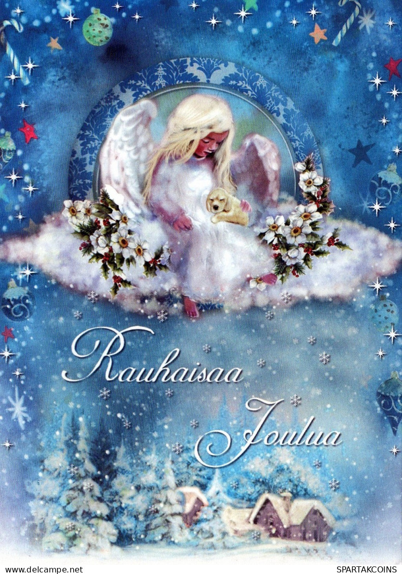 ANGELO Buon Anno Natale Vintage Cartolina CPSM #PAH263.IT - Angels