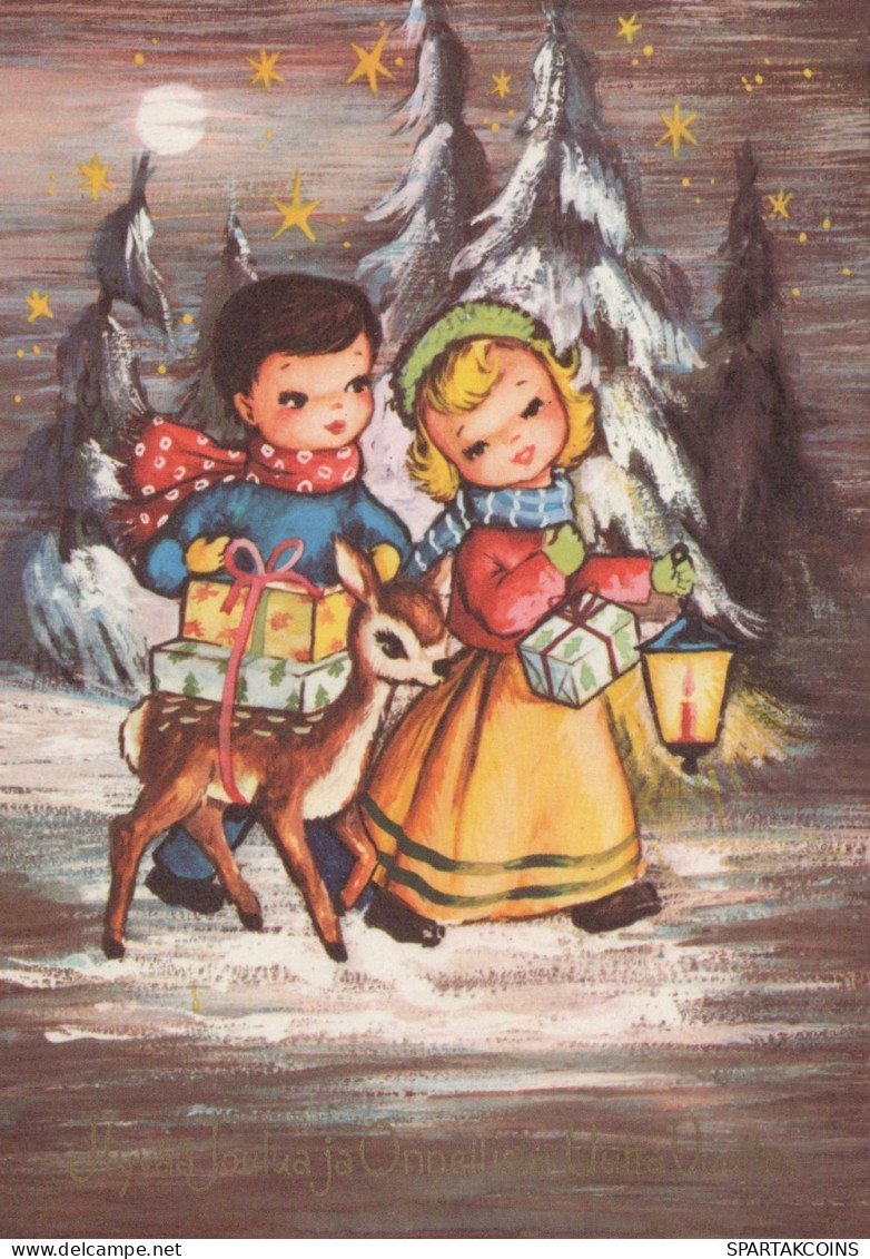 ANGELO Buon Anno Natale Vintage Cartolina CPSM #PAH135.IT - Engel