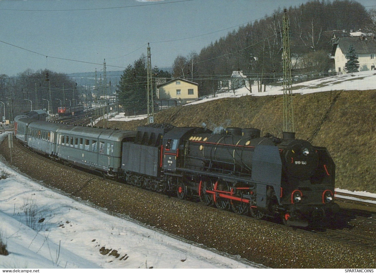 TRENO TRASPORTO FERROVIARIO Vintage Cartolina CPSM #PAA887.IT - Treinen