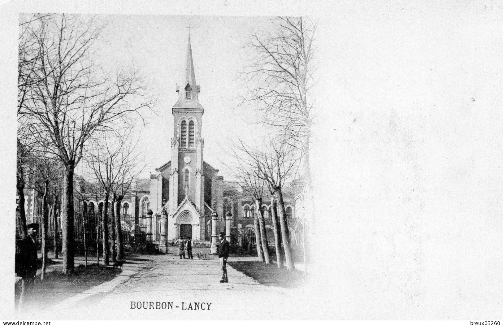 CP - BOURBON LANCY -   L'Eglise   - - Other & Unclassified