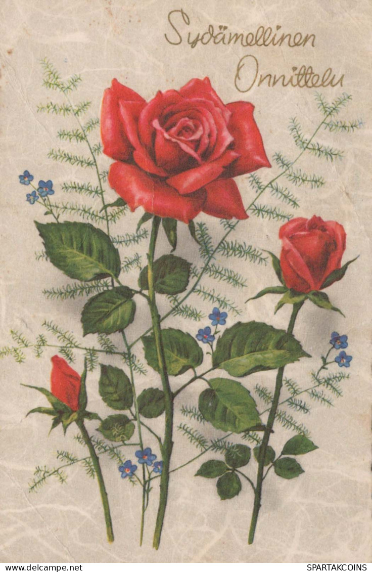 FLOWERS Vintage Postcard CPA #PKE620.GB - Flowers