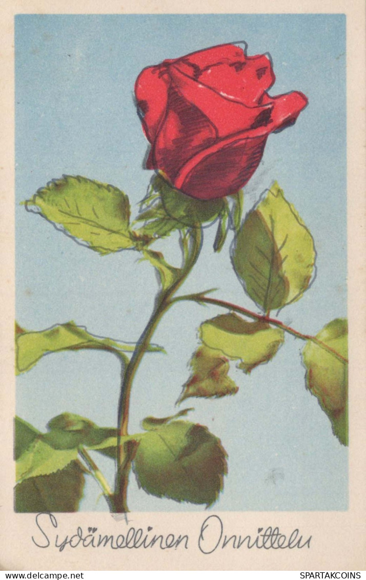 FLOWERS Vintage Postcard CPA #PKE741.GB - Bloemen