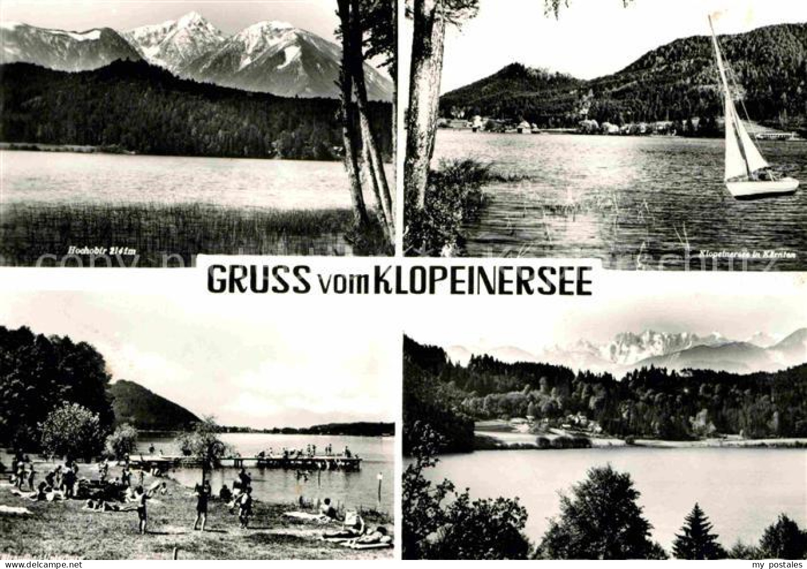 72717674 Klopeinersee Blick Zum Hochobir Badestrand Segeln Alpen Sankt Kanzian A - Altri & Non Classificati