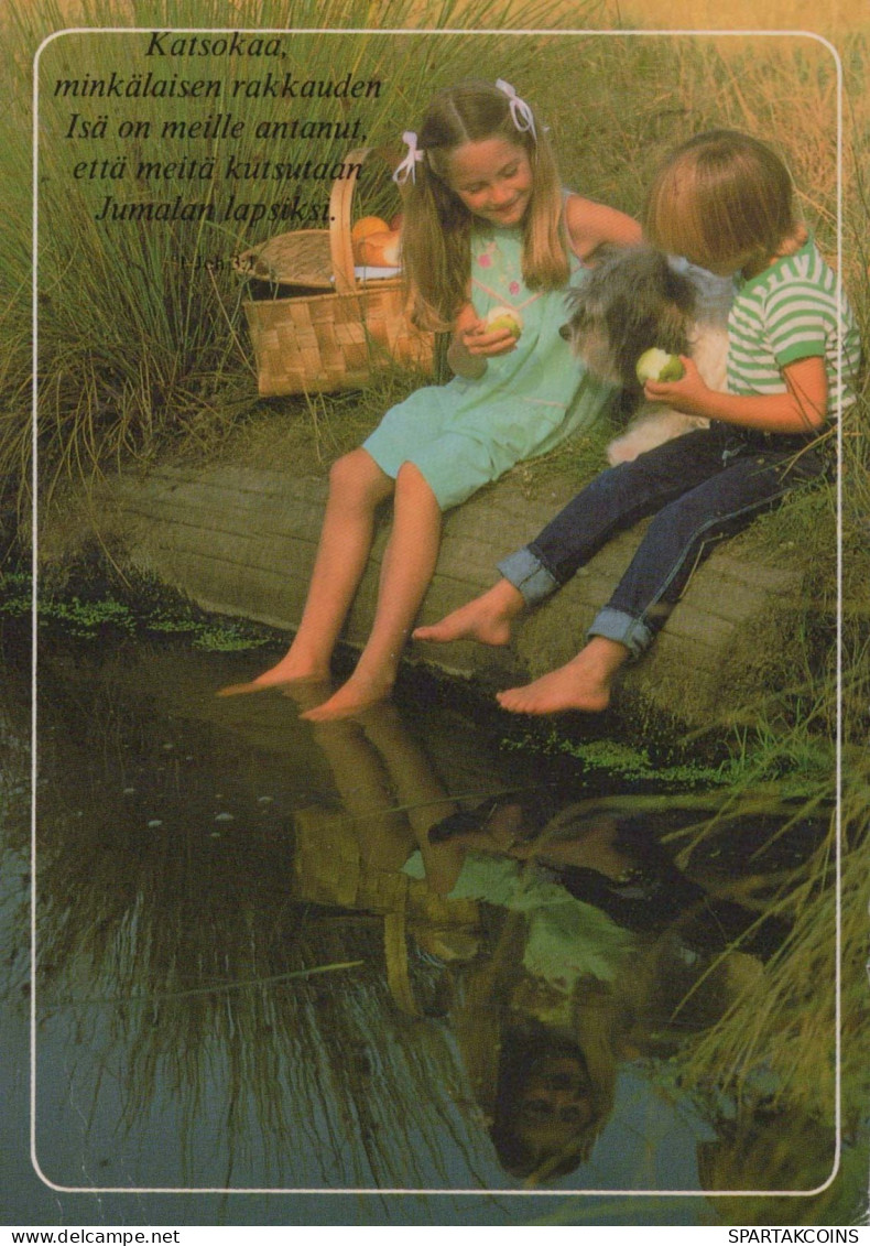 CHILDREN CHILDREN Scene S Landscapes Vintage Postcard CPSM #PBU170.GB - Scenes & Landscapes