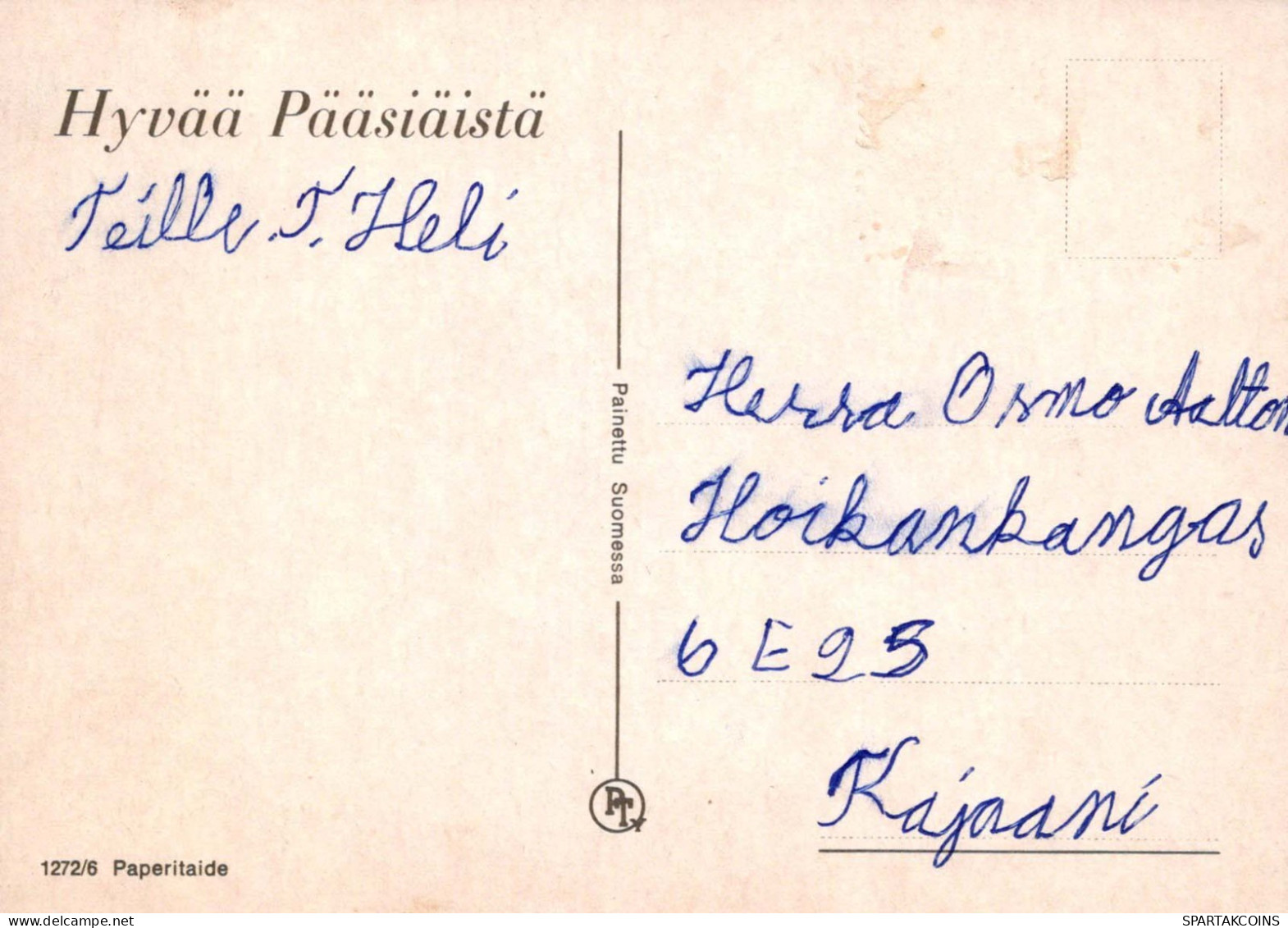 EASTER CHICKEN EGG Vintage Postcard CPSM #PBP234.GB - Pâques