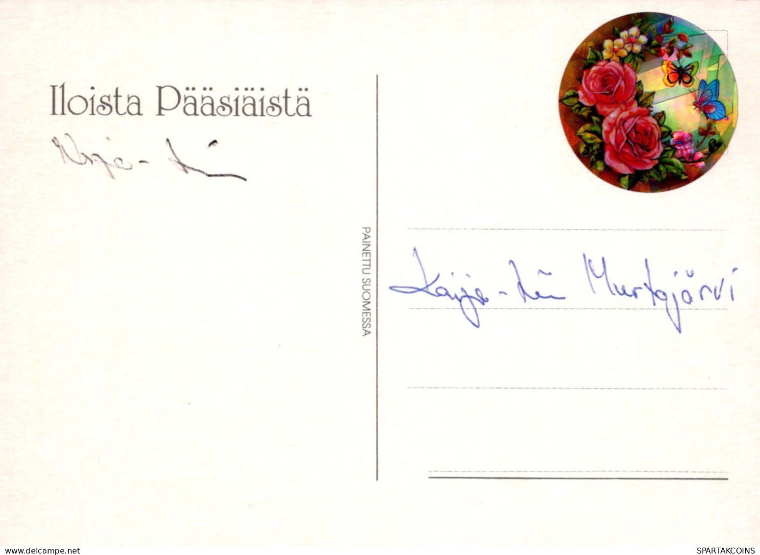 EASTER CHICKEN EGG Vintage Postcard CPSM #PBO859.GB - Pasen