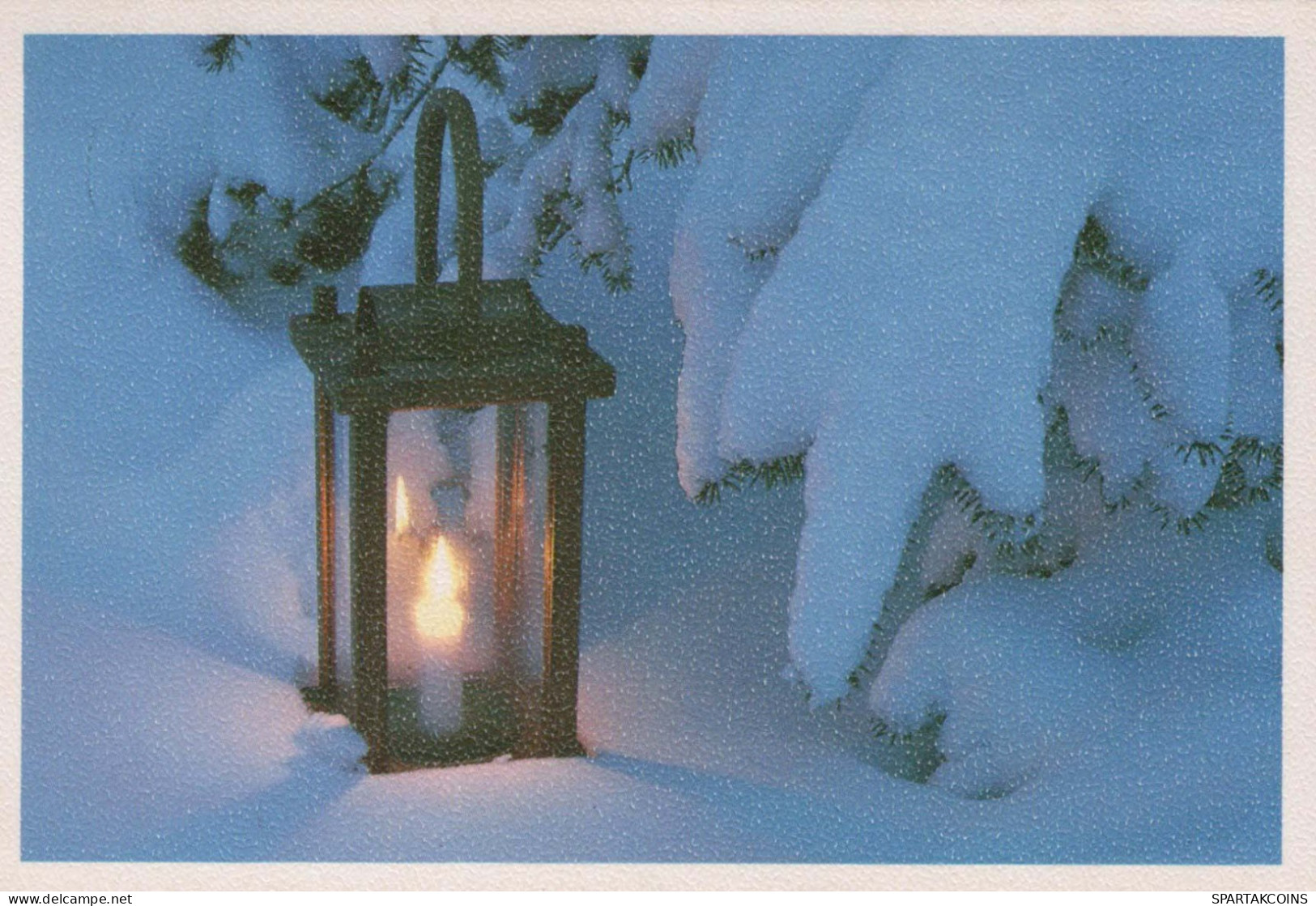 Happy New Year Christmas CANDLE Vintage Postcard CPSM #PBN916.GB - Nouvel An