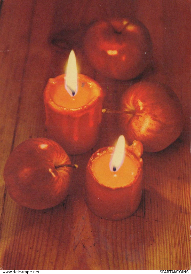 Happy New Year Christmas CANDLE Vintage Postcard CPSM #PBN674.GB - Nouvel An